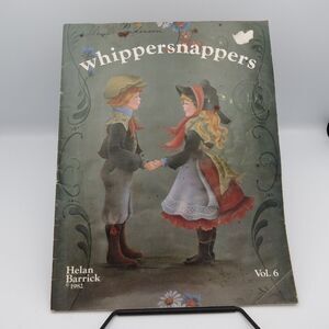 Whippersnappers Vol 6 Helan Barrick 1982 Folk Art Painting Patterns Homespun
